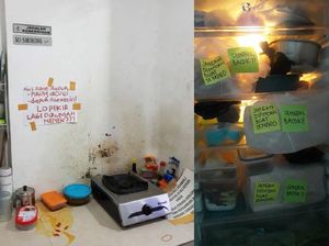 Dapur Indekos Putri yang Penuh Tulisan Ancaman Ini Bikin Ngakak Dapur Indekos Putri yang Penuh Tulisan Ancaman Ini Bikin Ngakak