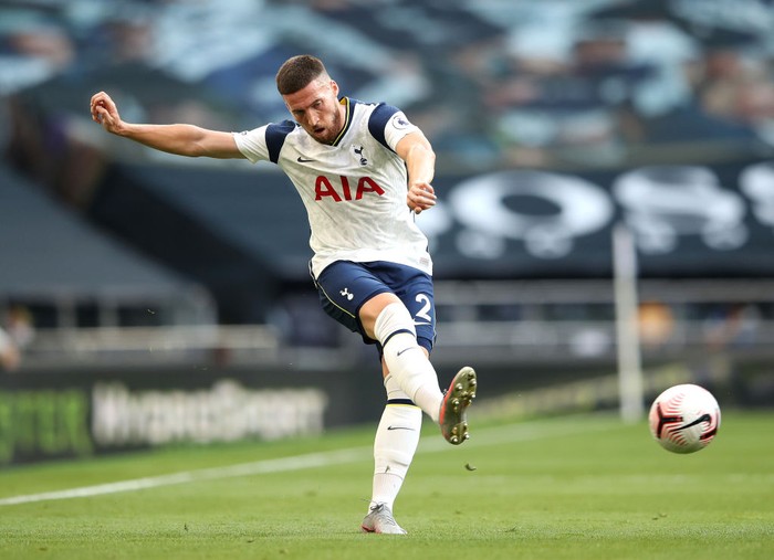 LONDON, ENGLAND - SEPTEMBER 13: Matt Doherty of Spurs during the Premier League match between Tottenham Hotspur and Everton at Tottenham Hotspur Stadium on September 13, 2020 in London, England. (Photo by Alex Pantling/Getty Images)