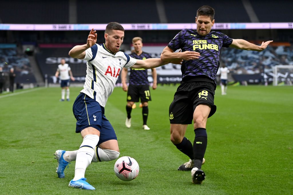 LONDON, ENGLAND - SEPTEMBER 13: Matt Doherty of Spurs during the Premier League match between Tottenham Hotspur and Everton at Tottenham Hotspur Stadium on September 13, 2020 in London, England. (Photo by Alex Pantling/Getty Images)