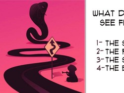 Tes Kepribadian: Gambar Jalan atau Ular yang Pertama Kali Kamu Lihat?