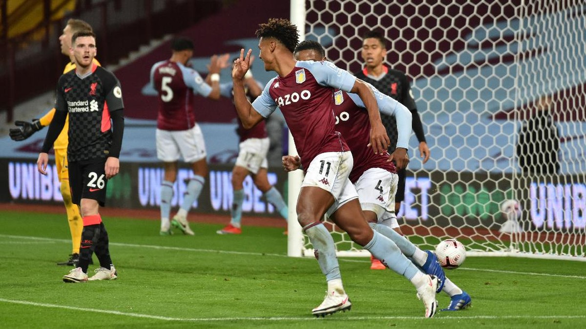 Aston Villa sukses menumbangkan Liverpool, sang juara bertahan Liga Inggris. (Foto: Getty Images/Pool)