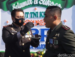 Pagi-pagi, TNI Mojokerto Dapat Kejutan Ulang Tahun