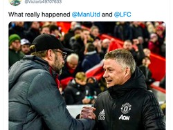 Juergen Klopp dan Ole Gunnar Solskjaer, kedua timnya baru kompakan kalah telak. (Foto: internet/Twitter)