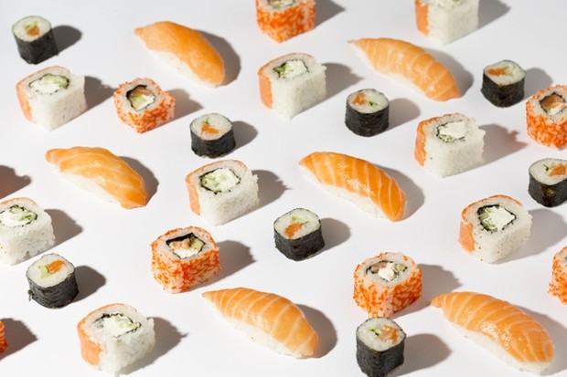 Memilih sushi yang sehat.