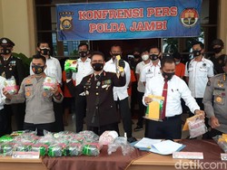 Polda Jambi Gagalkan Peredaran 41 Kg Sabu, 6 Orang Diamankan