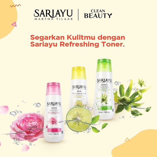 SariAyu Toner/instagram.com/Sariayu_Mt SariAyu Toner untuk kulit normal
