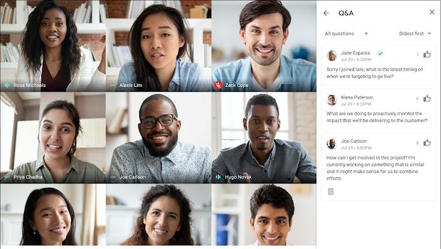 Fitur baru Google Meet bisa lakukan voting dan tanya jawab
