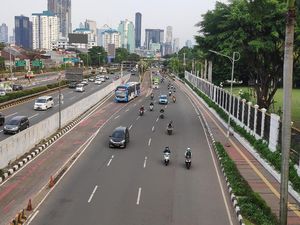 Tak Ada Massa Demo, Lalin di Sekitar DPR Sore Ini Lancar Jaya