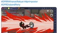 Protes Omnibus Law Pakai Meme Game Among Us