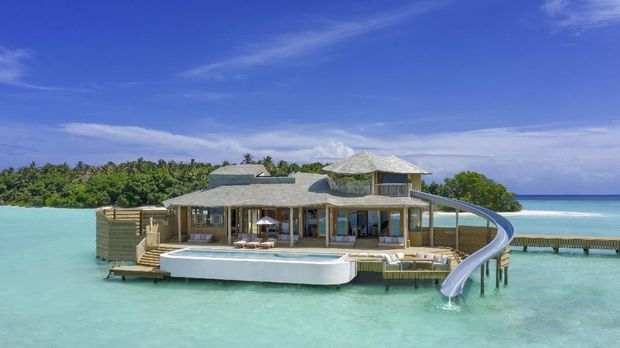 Pemandangan resor Soneva Fushi di Maldives Pemandangan resor Soneva Fushi di Maldives. (Dok. Soneva Fushi)