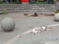 Fasilitas Taman Cikapayang Dago Diduga Dirusak Oknum Pendemo