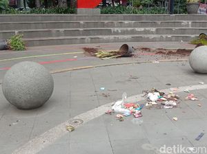 Fasilitas Taman Cikapayang Dago Diduga Dirusak Oknum Pendemo Fasilitas Taman Cikapayang Dago Diduga Dirusak Oknum Pendemo