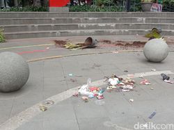 Taman Dago Cikapayang Rusak Usai Demo