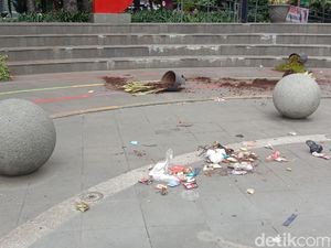 Taman Dago Cikapayang Rusak Usai Demo