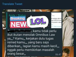 Ramai Chat Guru PPKn Tegur Muridnya yang Bicara Soal Omnibus Law Ramai Chat Guru PPKn Tegur Muridnya yang Bicara Soal Omnibus Law