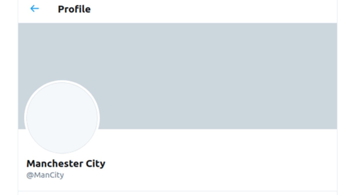 Akun Twitter Manchester City sempat hilang. (Foto: screenshot Twitter @ManCity)