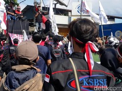 Demonstran Sukabumi Bergerak Tolak Omnibus Law, Polisi: Jangan Anarki