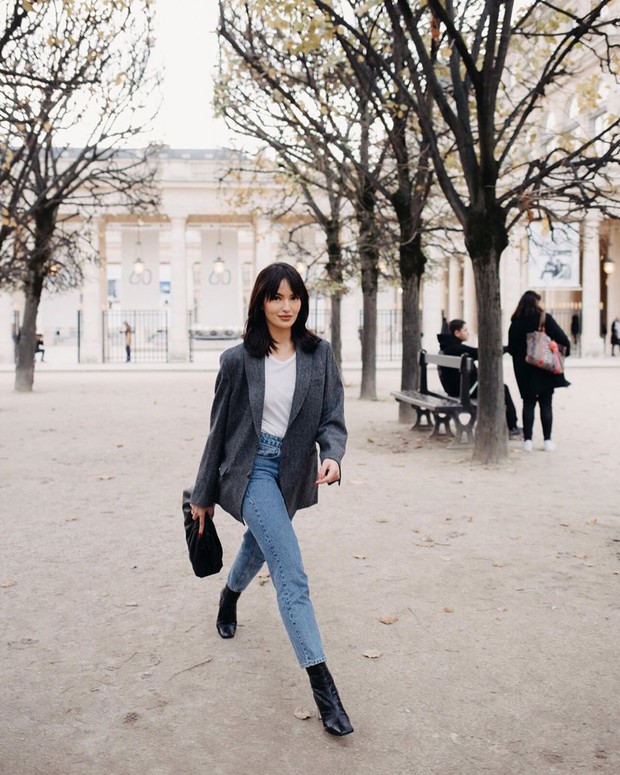 Foto: instagram.com/sarahlahbati Tips fashion ala Sarah Lahbati.