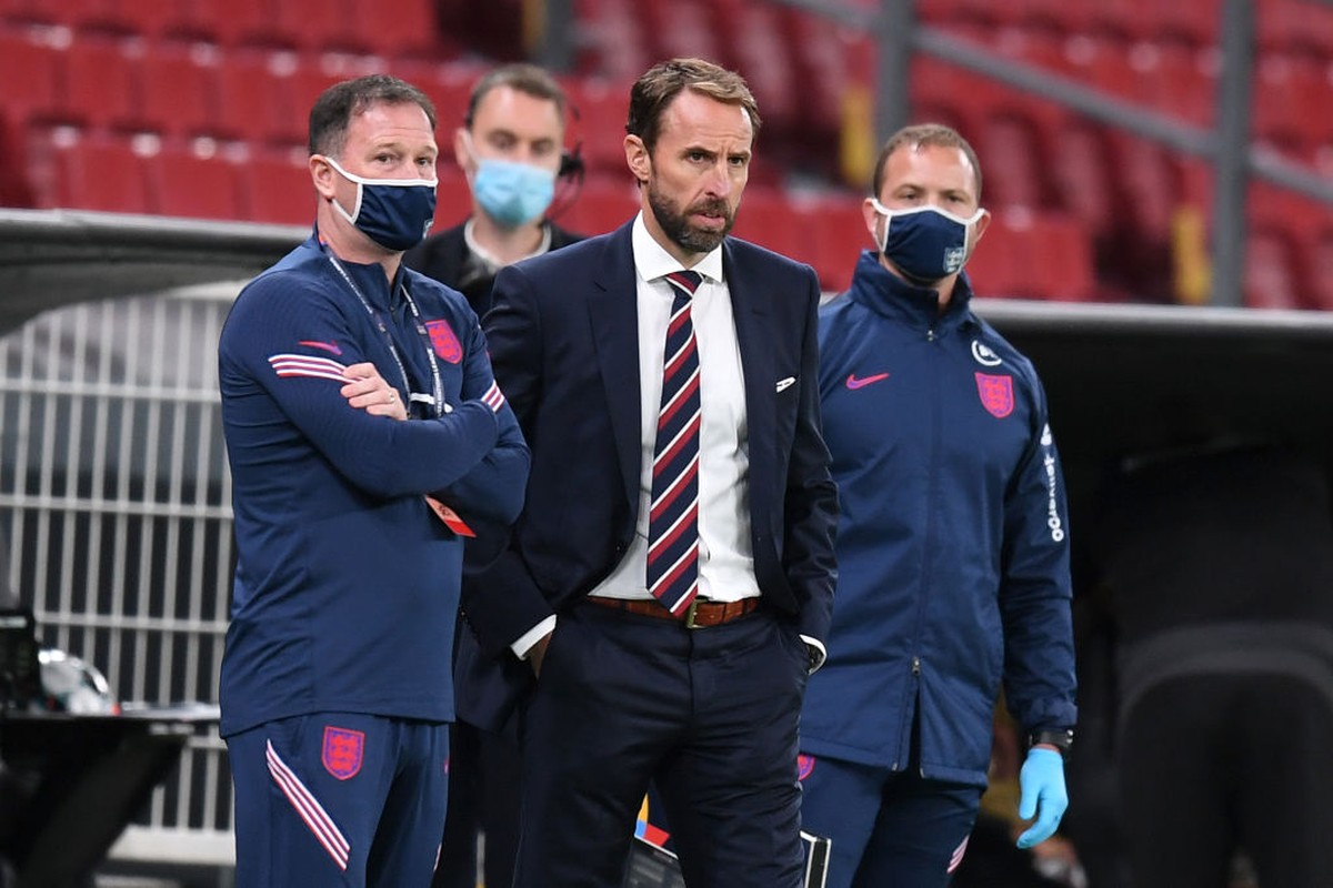Gareth Southgate geram dengan kelakuan anak-anak muda Timnas Inggris (Getty Images/Michael Regan)