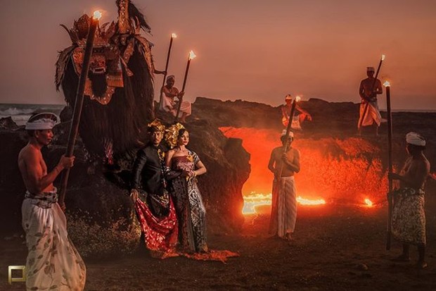 Jerinx dan Nora Alexandra foto prewedding di Bali