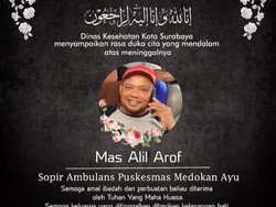 Sopir Ambulans Puskesmas di Surabaya Meninggal Terpapar COVID-19