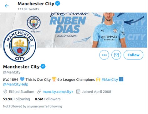 Twitter Manchester City