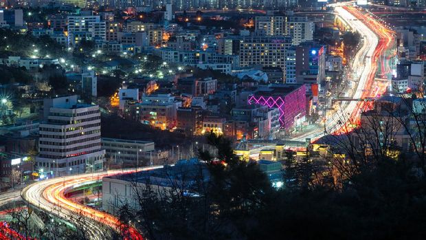 Kawasan Hannam-dong di Seoul, Korea Selatan