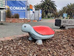 Ajaib! Patung Kura-kura Seberat 100 Kg Bisa Pindah Kota Sejauh 117 Km