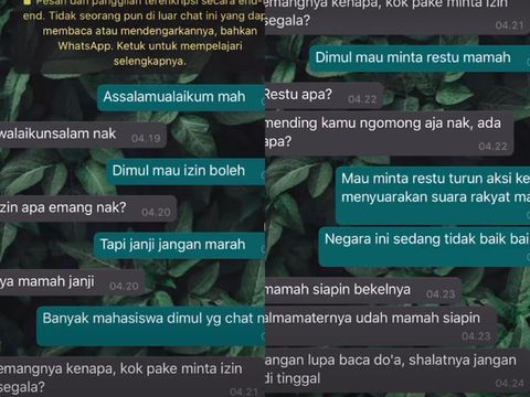 Percakapan Dimul dan Ibunda yang viral