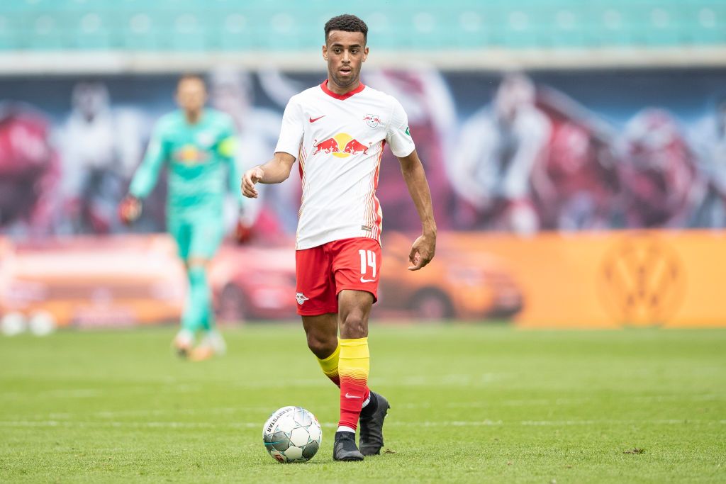 DUISBURG, GERMANY - SEPTEMBER 14: Giovanni Reyna of Dortmund smiles during the DFB Cup first round match between MSV Duisburg and Borussia Dortmund at Schauinsland-Reisen-Arena on September 14, 2020 in Duisburg, Germany. (Photo by Lars Baron/Getty Images)