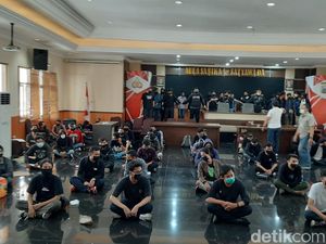129 Pendemo Omnibus Law di Malang Diamankan, 20 Reaktif