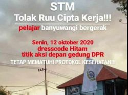 Beredar Poster Ajakan Demo Omnibus Law untuk Pelajar Banyuwangi