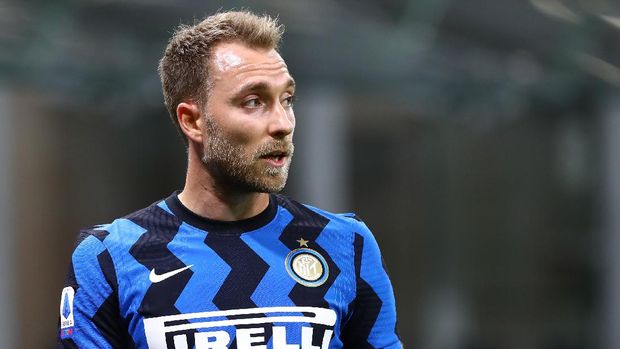 Milan, Italia - 26 September: FC Internazionale Christian Eriksen menonton pertandingan Serie A antara ACNA dan ACF Fiorentina pada 26 September 2020 antara stadion Giuseppe di Milan, Italia.  (Foto oleh Marco Luzani / Getty Images)