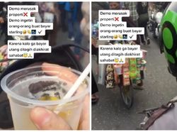 Ikut Demo Omnibus Law, Pria Ini Ingatkan Massa Bayar Minuman Starling