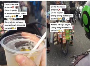 Asyik Makan hingga Kehilangan Botol Minum, Kisah Kulineran Saat Aksi Demo
