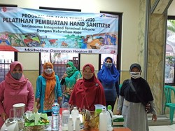 Inovasi Ibu-ibu Koja Jakarta Utara Buat Hand Sanitizer Lidah Buaya