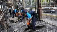 Kondisi Terkini Halte TransJ Tosari Usai Dibakar Massa