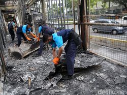 Kondisi Terkini Halte TransJ Tosari Usai Dibakar Massa