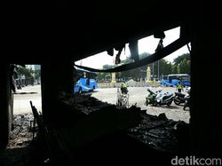 Potret Pospol Harmoni yang Hangus Usai Dibakar Massa