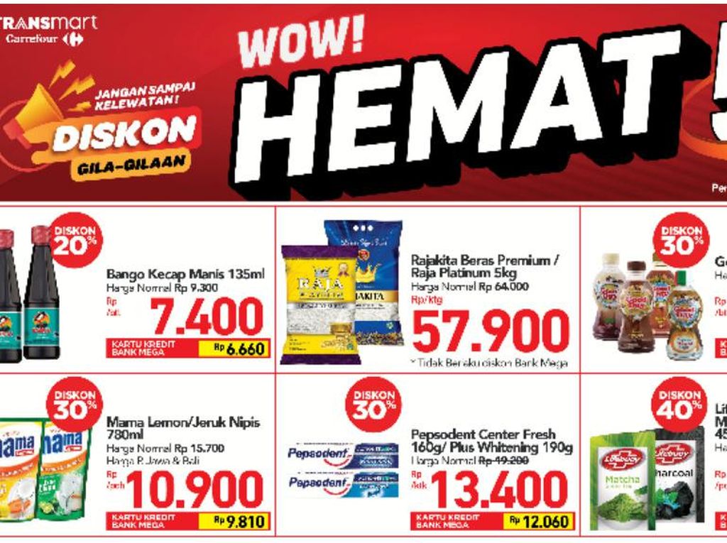 Cuma di Transmart Carrefour, Belanja Hemat Pakai Diskon Heboh Cuma di Transmart Carrefour, Belanja Hemat Pakai Diskon Heboh
