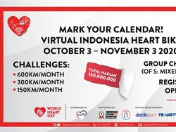 Goweser, Yuk Ikut Virtual Indonesia Heart Bike Bareng Nestlé ACTICOR!