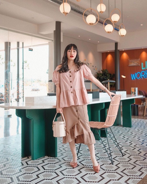 Cerrydreamy/Instagram.com Gaya fashion earth tone colour