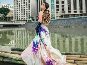 Gaya Mewah Tissa Biani Pemotretan Pakai Perhiasan Rp 5 M di Kali Ciliwung