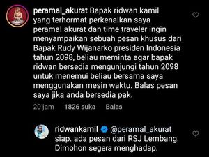 Canda Ridwan Kamil ke Peramal Akurat yang Ajak Bertemu Presiden RI 2098