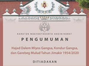 Pandemi COVID-19, Keraton Yogya Sederhanakan Peringatan Maulud Nabi