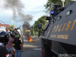 Aksi Tolak Omnibus Law di Gorontalo Ricuh, Sejumlah Mahasiswa Diamankan