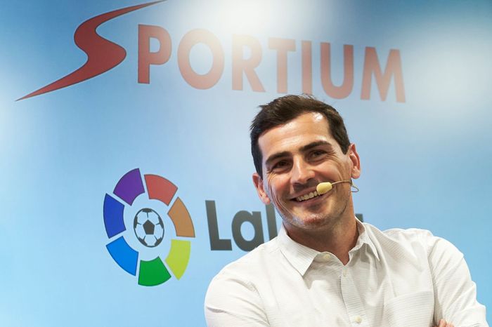 Iker Casillas MADRID, SPAIN - MAY 30: Iker Casillas is presented as Sportium Ambassador for FIFA World Cup 2018 on May 30, 2018 in Madrid, Spain. (Photo by Carlos Alvarez/Getty Images)