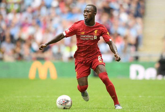 LONDON, ENGLAND - AUGUST 04: Naby Keita of Liverpool runs with the ball during the FA Community Shield match between Liverpool and Manchester City at Wembley Stadium on August 04, 2019 in London, England. (Photo by Michael Regan/Getty Images)