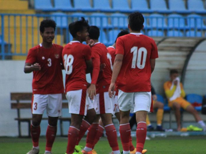 Timnas U-19, Timnas Indonesia U-19 Timnas U-19, Timnas Indonesia U-19, dalam laga uji coba di Kroasia ketika menghadapi Makedonia Utara, Minggu (11/10/2020).
