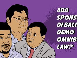 Kompak! Prabowo-Airlangga Tuding Ada Sponsor Demo Tolak Omnibus Law